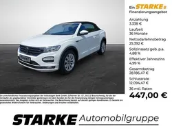 Pure white Gebraucht 2021 VW T-Roc Cabriolet R-line Cabrio | 28.349 € (Fairer Preis)