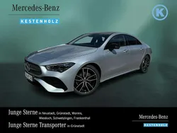 Lack hightechsilber Gebraucht 2025 Mercedes CLA200 AMG line Coupé | 43.725 € (Teuer)