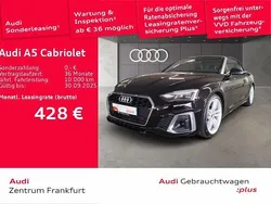 Mythosschwarz metallic/verdeck Gebraucht 2024 Audi A5 Cabriolet S-Line Cabrio | 44.799 € (Fairer Preis)