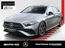Metalliclack mountaingrau Gebraucht 2024 Mercedes A180 AMG Limousine | 30.790 € (Fairer Preis)