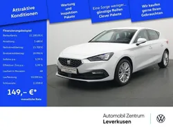 Weiss / nevada weiss (metallic) Gebraucht 2021 Seat Leon XCELLENCE Limousine | 21.180 € (Fairer Preis)