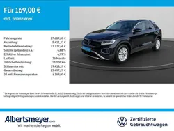 Schwarz Gebraucht 2025 VW T-Roc Life SUV | 27.689 € (Fairer Preis)