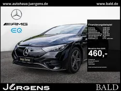 Schwarz obsidianschwarz metall Gebraucht 2024 Mercedes EQE300 AMG Limousine | 47.490 € (Guter Preis)