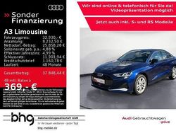 Blau Gebraucht 2025 Audi A3 Advanced Limousine | 32.930 € (Fairer Preis)