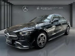 Schwarz Gebraucht 2024 Mercedes C220 AMG Limousine | 40.880 € (Fairer Preis)