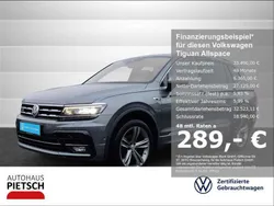 Grau Gebraucht 2021 VW Tiguan Allspace R-line SUV | 33.490 € (Fairer Preis)