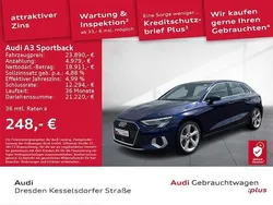 Navarrablau metallic Gebraucht 2021 Audi A3 Advanced Limousine | 23.890 € (Fairer Preis)