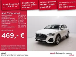 Ibisweiß Gebraucht 2022 Audi Q3 Sportback Performance SUV | 38.389 € (Fairer Preis)