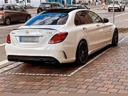 Weiß Gebraucht 2017 Mercedes C63 AMG Limousine | 41.000 € (Fairer Preis)