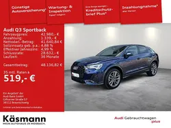 Navarrablau metallic Gebraucht 2024 Audi Q3 Sportback Ambiente SUV | 42.980 € (Fairer Preis)