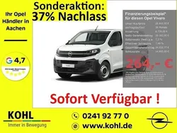 Weiss Neu 2025 Opel Vivaro Van | 26.910 € (Guter Preis)
