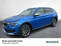 Blau Gebraucht 2023 Skoda Kamiq ScoutLine SUV | 22.980 € (Fairer Preis)