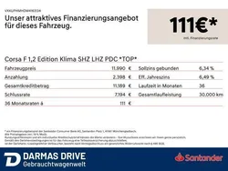 Weiß Gebraucht 2021 Opel Corsa Edition Limousine | 11.990 € (Fairer Preis)