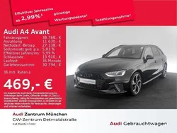 Mythosschwarz metallic Gebraucht 2023 Audi A4 S-Line Kombi | 41.448 € (Teuer)
