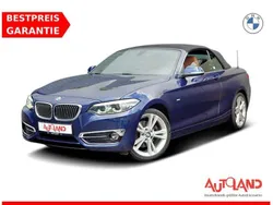Mediteran blau metallic (metallic) Gebraucht 2018 BMW 220 Luxury Line Cabrio | 19.990 € (Guter Preis)