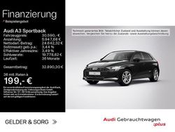 Schwarz Gebraucht 2025 Audi A3 Sportback Advanced Kleinwagen | 30.590 € (Superpreis)