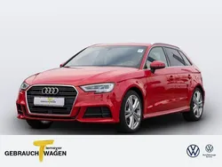 Rot Gebraucht 2019 Audi A3 Sportback g-tron S-Line Limousine | 17.660 € (Fairer Preis)