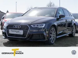 Schwarz Gebraucht 2017 Audi A3 Sportback S-Line Limousine | 16.440 € (Fairer Preis)