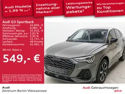 Chronosgrau metallic Gebraucht 2024 Audi Q3 Sportback S-Line SUV | 44.898 € (Fairer Preis)