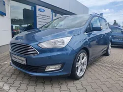 Chromablau Gebraucht 2018 Ford Grand C-Max Titanium Van / Kleinbus | 15.990 € (Fairer Preis)