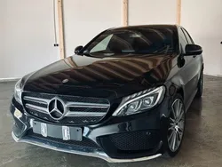 Schwarz Gebraucht 2015 Mercedes C300 AMG line Limousine | 21.600 € (Teuer)
