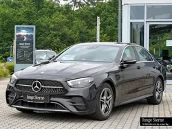 Metalliclack obsidianschwarz Gebraucht 2021 Mercedes E300 AMG Limousine | 43.888 € (Teuer)