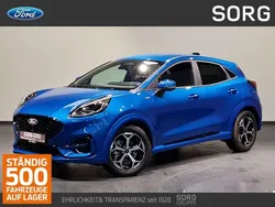 Blau, desert island blue metallic Gebraucht 2024 Ford Puma ST-Line SUV | 26.230 € (Fairer Preis)