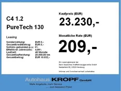 Schwarz (schwarz ) Neu 2024 Citroën C4 PureTech Limousine | 23.230 € (Teuer)