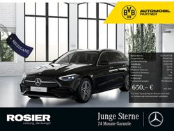 Schwarz / obsidianschwarz (metallic) Gebraucht 2023 Mercedes C200 AMG Kombi | 43.276 € (Teuer)
