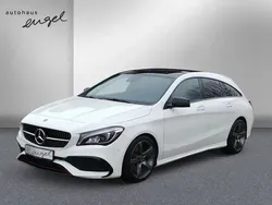 Polarweiß Gebraucht 2018 Mercedes CLA220 Shooting Brake AMG line Kombi | 25.985 € (Fairer Preis)