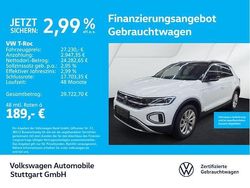 Pure white/schwarz Gebraucht 2024 VW T-Roc Style SUV | 27.230 € (Guter Preis)