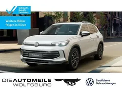 Oryxweiß perlmutteffekt Gebraucht 2024 VW Tiguan Elegance SUV | 49.550 € (Superpreis)