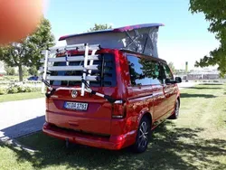 Rot metallic Gebraucht 2018 VW T6 Beach Van | 39.900 € (Teuer)