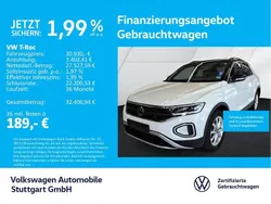 Pure white/schwarz Gebraucht 2025 VW T-Roc Life SUV | 30.930 € (Superpreis)