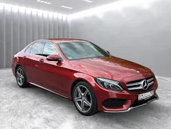Rot Gebraucht 2016 Mercedes C200 AMG Limousine | 19.999 € (Fairer Preis)