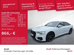 Gletscherweiß metallic Gebraucht 2024 Audi S6 Ambiente Limousine | 67.485 € (Fairer Preis)