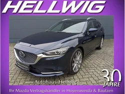 Deep crystal blue metallic (metallic) Gebraucht 2023 Mazda 6 Takumi-Line Kombi | 31.980 € (Fairer Preis)