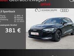 Schwarz Gebraucht 2025 Audi A3 Sportback e-tron S-Line Limousine | 46.990 €