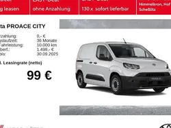 Weiß Neu 2025 Toyota Proace City Van | 23.622 € (Superpreis)