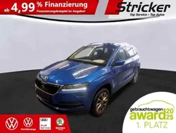 Raceblau metallic (metallic) Gebraucht 2021 Skoda Karoq Clever SUV | 25.946 € (Guter Preis)