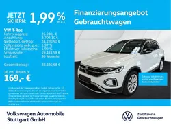 Pure white/schwarz Gebraucht 2024 VW T-Roc Style SUV | 26.930 € (Guter Preis)