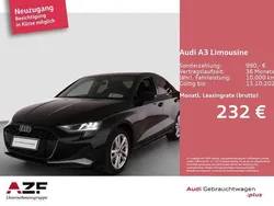 Mythosschwarz metallic Gebraucht 2025 Audi A3 Advanced Plus Limousine | 32.780 € (Superpreis)