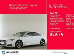 Gletscherweiß metallic Gebraucht 2021 Audi A8L Ambiente Limousine | 58.568 € (Etwas zu teuer)