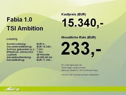 Weiß Gebraucht 2021 Skoda Fabia Ambition Limousine | 15.340 € (Fairer Preis)