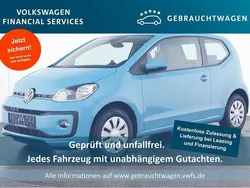 Blau Gebraucht 2021 VW up! move up! Kleinwagen | 8.929 € (Superpreis)