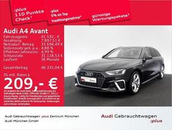Mythosschwarz metallic Gebraucht 2024 Audi A4 S-Line Kombi | 41.592 € (Teuer)