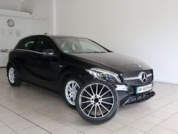 Nachtschwarz Gebraucht 2017 Mercedes A200 AMG line Limousine | 18.990 € (Fairer Preis)