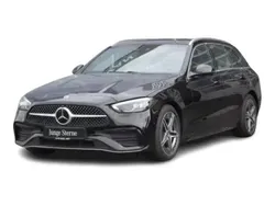 Schwarz Gebraucht 2024 Mercedes C220 AMG Kombi | 41.690 € (Fairer Preis)