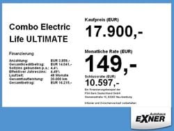 Silber Gebraucht 2022 Opel Combo-e Life Ultimate Van / Kleinbus | 17.900 € (Guter Preis)