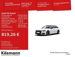 Gletscherweiß metallic Gebraucht 2022 Audi S6 Ambiente Kombi | 59.830 € (Etwas zu teuer)